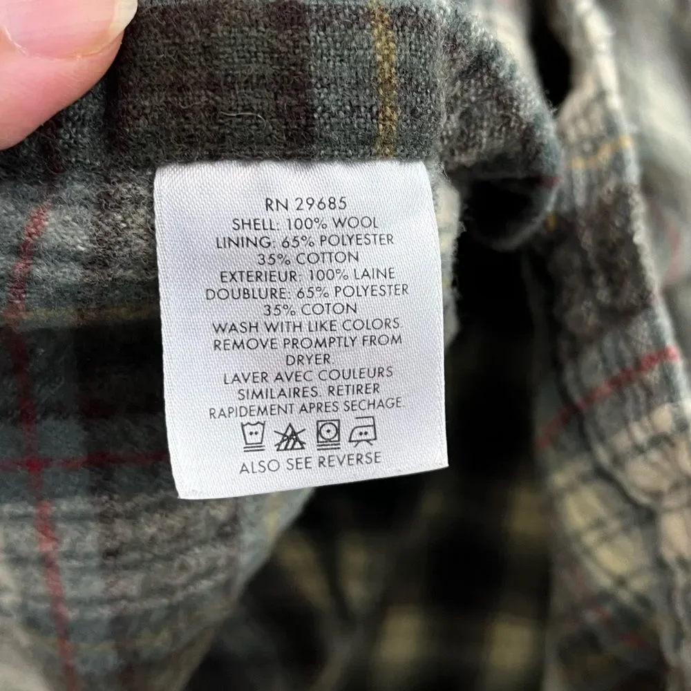 60’s Pendleton Pure Virgin 100% Wool Plaid Shirt Button Heritage Collection - Picture 6 of 8